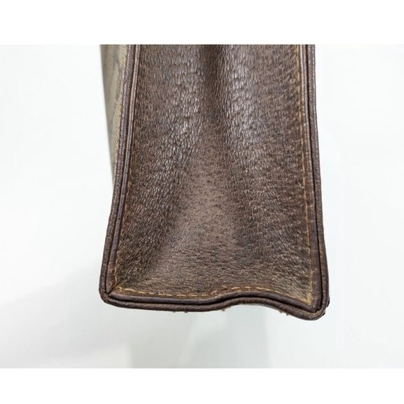 #4 Gucci Vintage Clutch Bag Brown GG PVC Supreme USED (NO CODE) COA INCLUDED - Picture 11 of 14